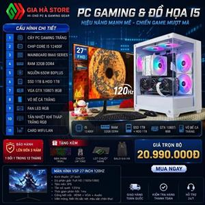 PC Đồ họa Core i5 12400F mạnh mẽ cho công việc thiết kế chuyên nghiệp