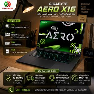 🔥 GIGABYTE AERO X16 – Tuyệt Phẩm Laptop Cao Cấp Dành Cho Những Ai Muốn Sở Hữu Hiệu Năng Mạnh Mẽ Và Trải Nghiệm Đẳng Cấp