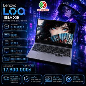 LENOVO LOQ 15IAX9 2024 Zin Đẹp 98% - Gaming Hiệu Năng Cao, Màn Hình Chuẩn Màu 100% sRGB