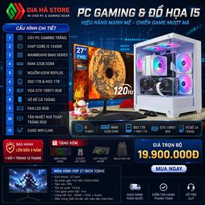 PC Đồ họa Core i5 12400F mạnh mẽ cho công việc thiết kế chuyên nghiệp